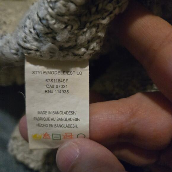 RD Style Textured Open Front Long Cardigan Sweater Medium - Picture 4 of 8